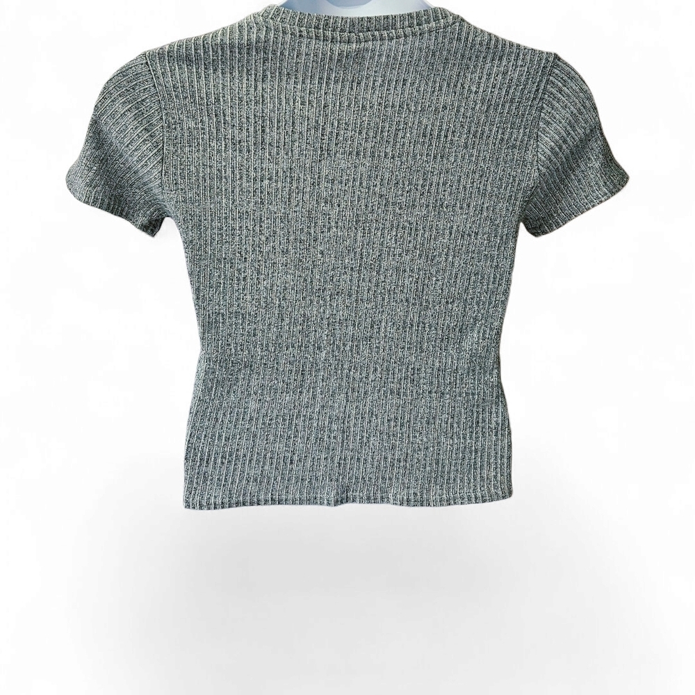 H&M Gray Ribbed Crop Top - Picture 6 of 12
